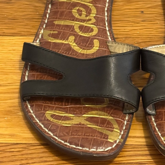 Sam Edelman Black Lace-Up Sandals German Gladiator Size 9 Leather Vacation Shoes - Picture 3 of 9